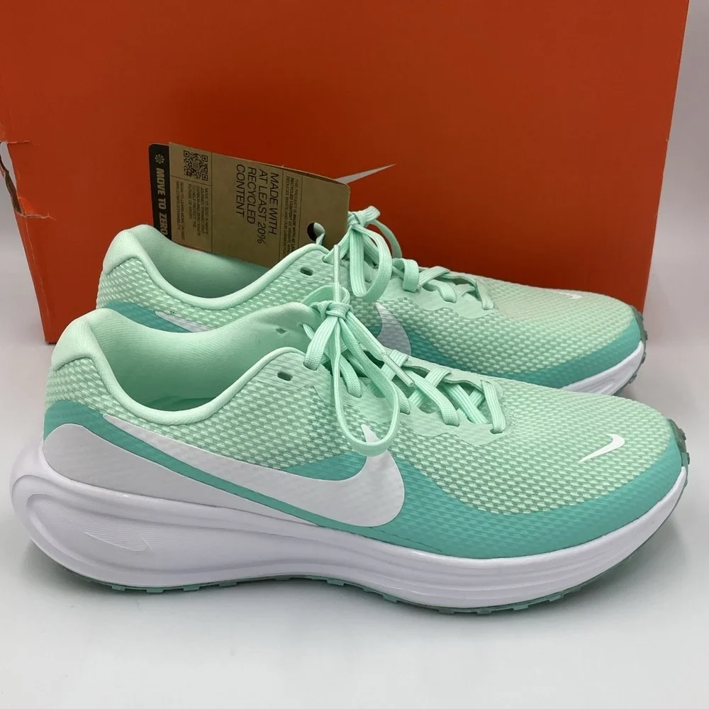Nike Revolution 8 NN Mint Foam/White Womens Running Shoes Sz 6.5 NEW HJ8485-300‎